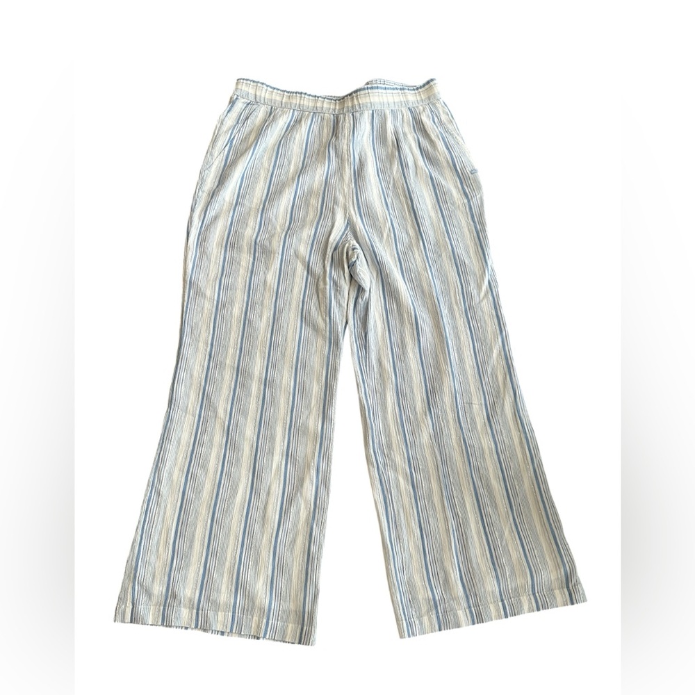 Vineyard Vines  Women Wide Leg  pants in Blue and White Stripes Size XL - Picture 4 of 11